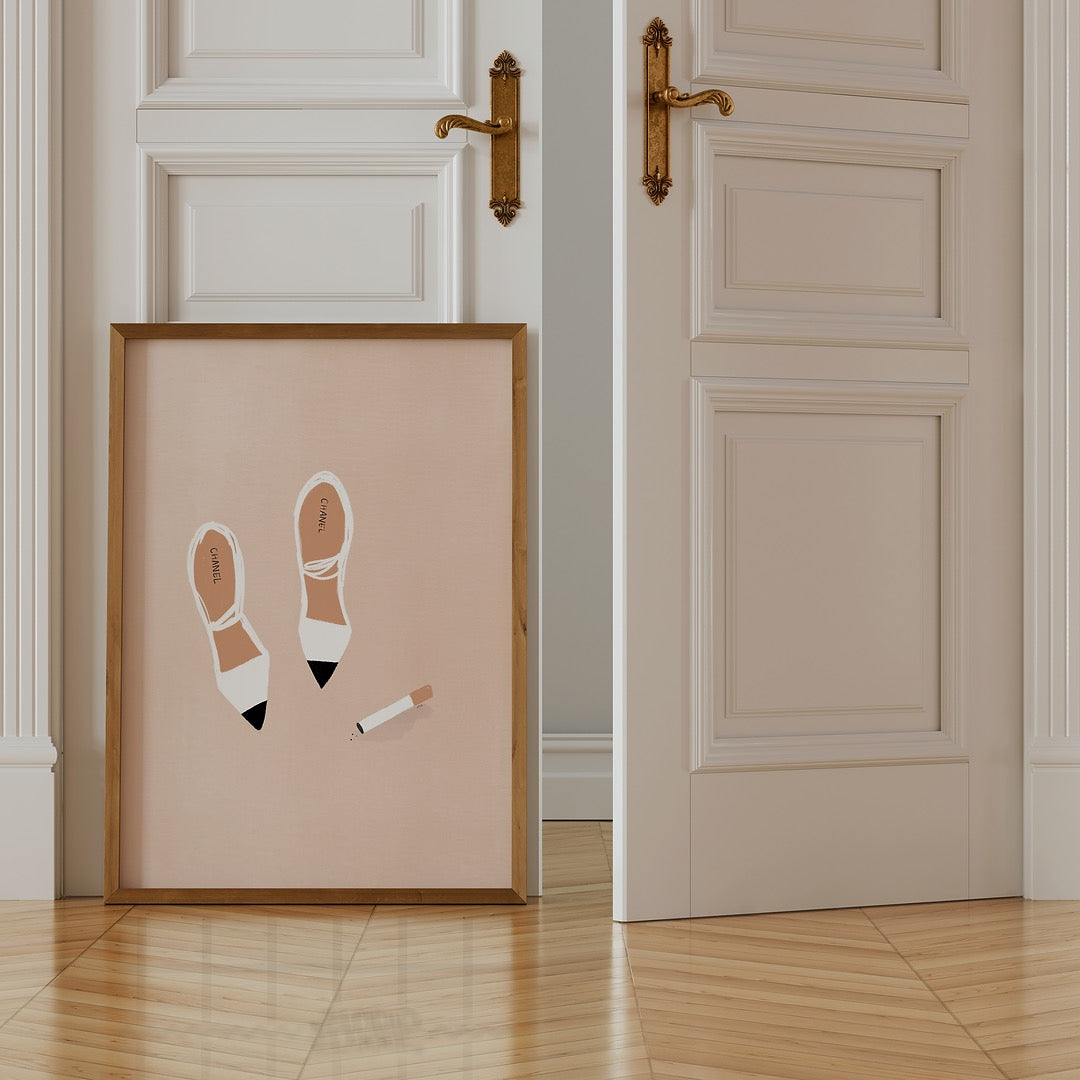 Fashion Art Print Vintage Pumps (cm)