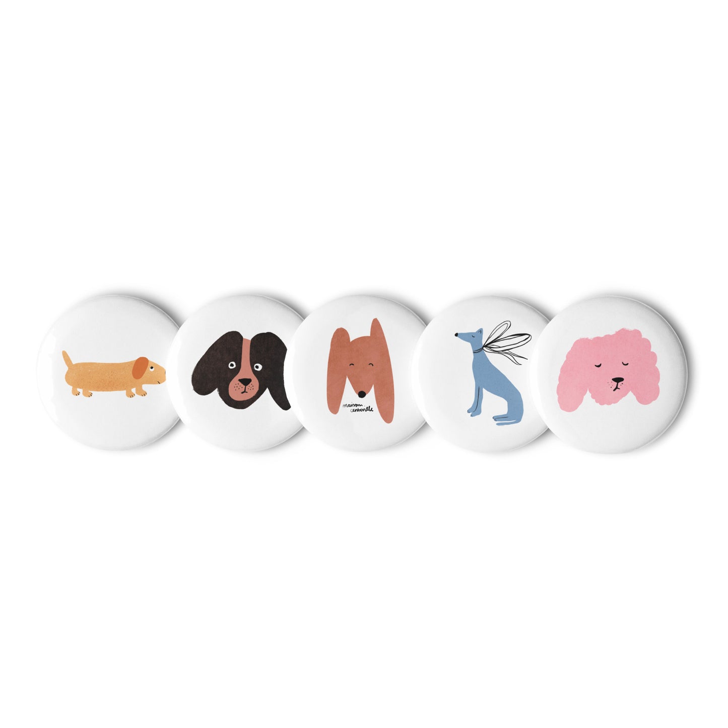 Set of pin buttons ‘Dogs’