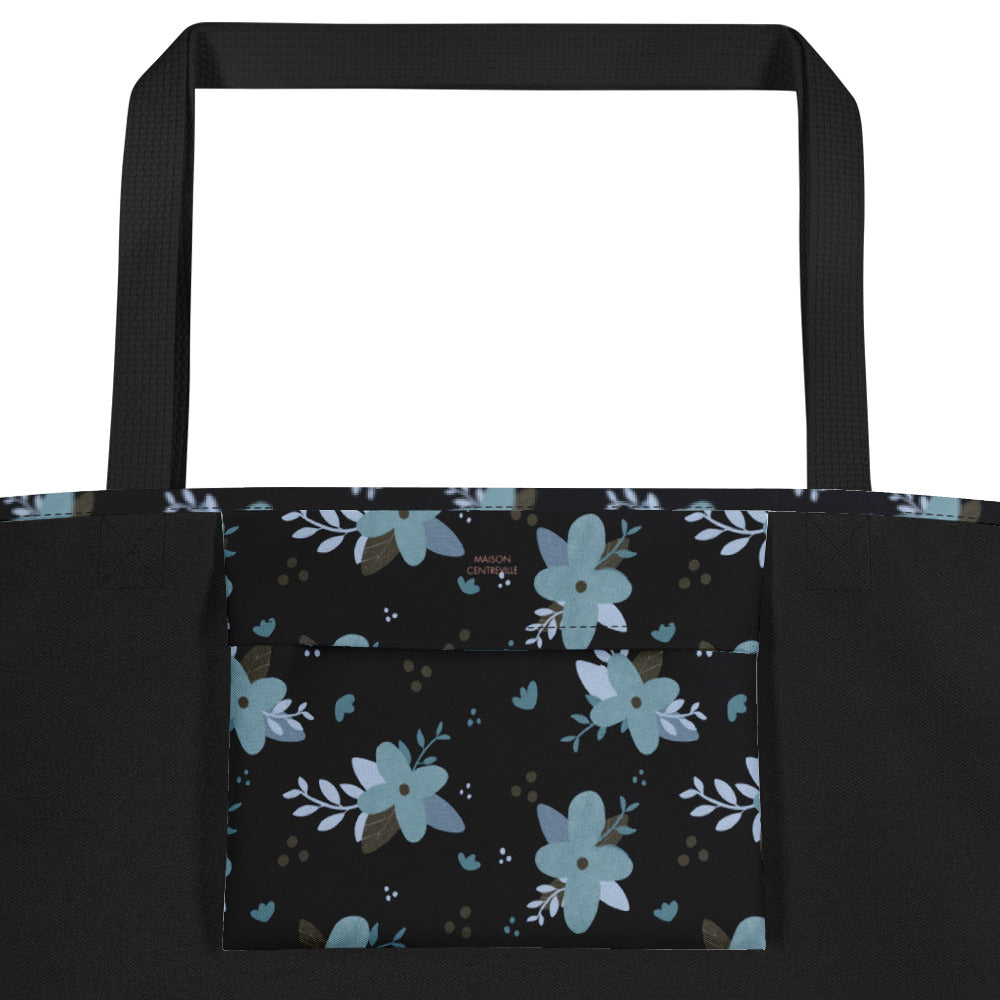 On the go bag ‘Blue Flowers’