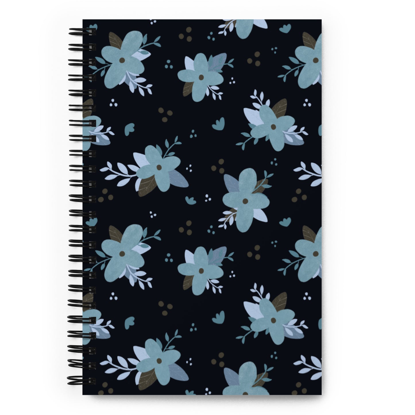 Spiral notebook 'Blue Flowers'