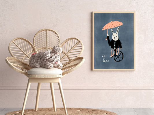 Art Print ‘Le Lapin’ (inch)