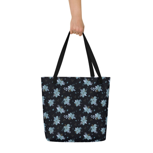 On the go bag ‘Blue Flowers’