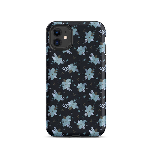 Tough iPhone case 'Blue Flowers'